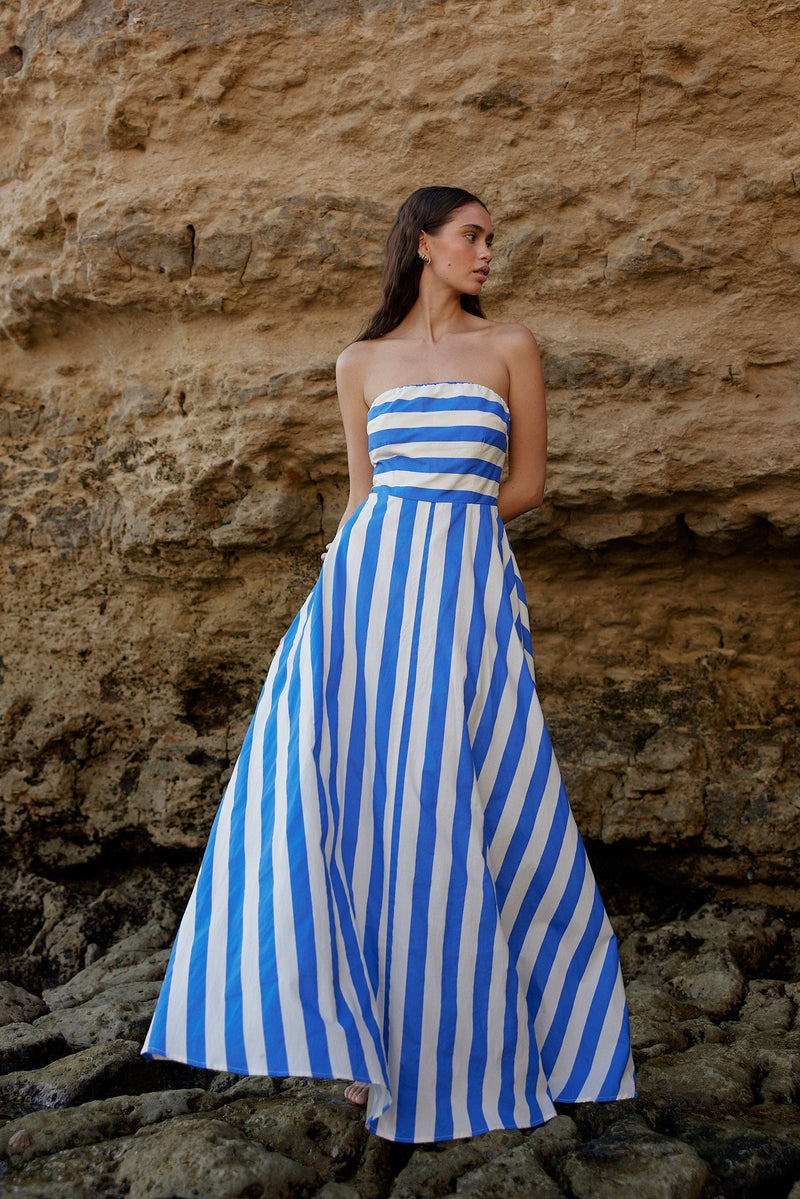 Hazel Dress Pacific Stripe