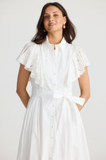 Marigold dress | White