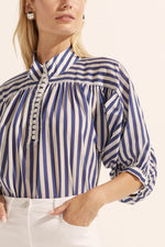 Adage Top | Navy Stripe