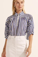 Adage Top | Navy Stripe