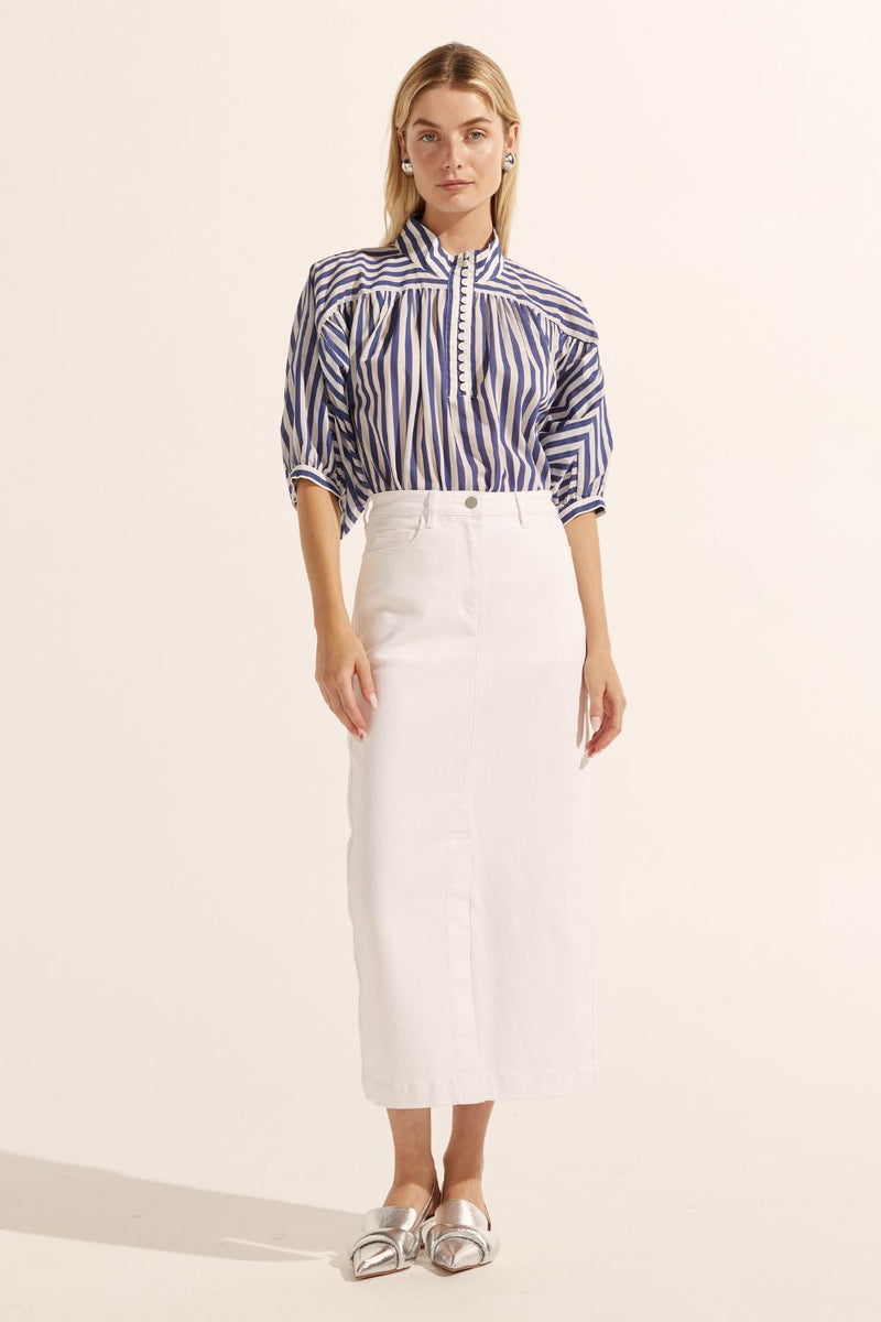 Adage Top | Navy Stripe