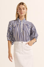 Adage Top | Navy Stripe