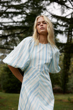 Lucinda Dress | Powder Stripe