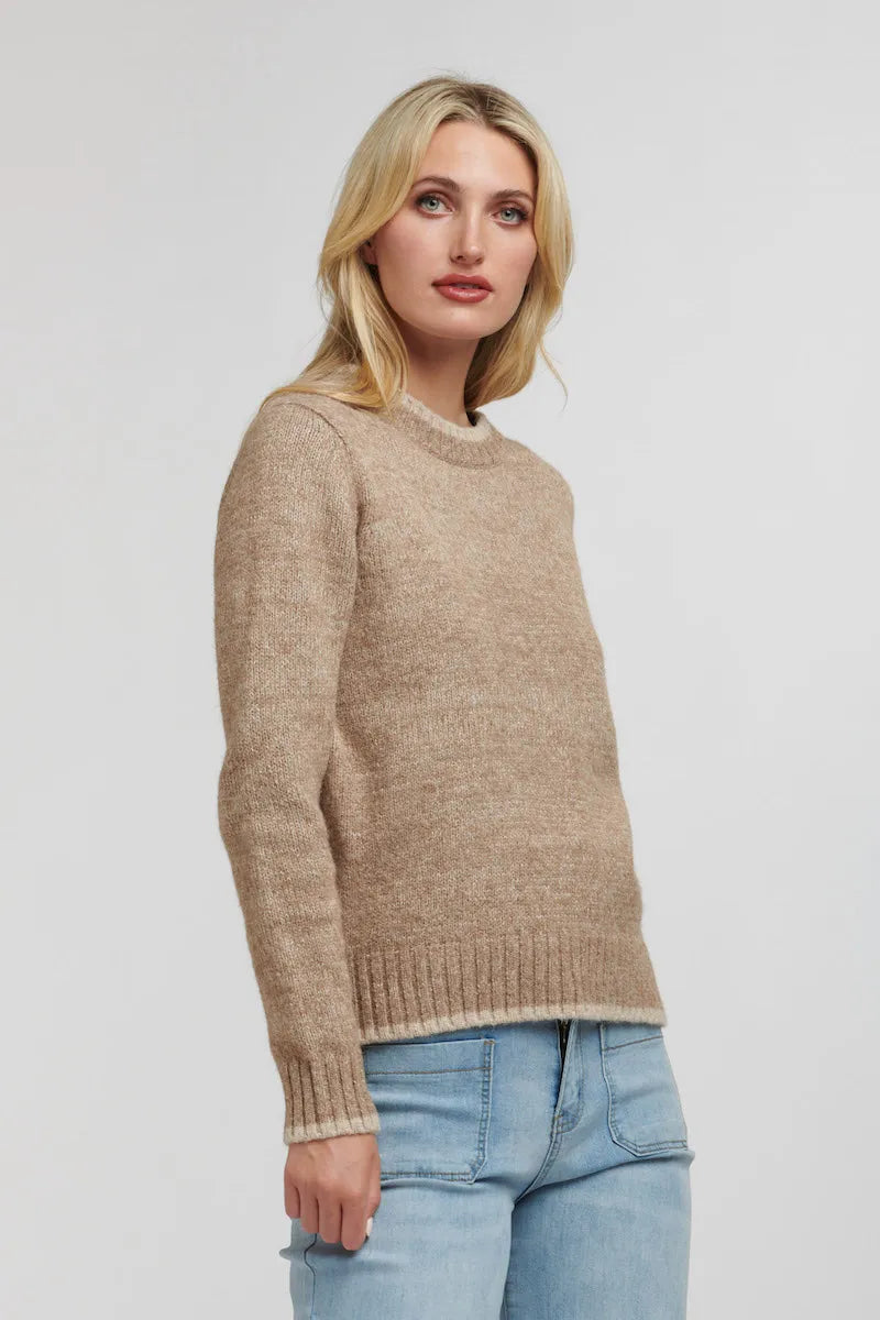 Rigby Alpaca Tweed Knit | Taupe