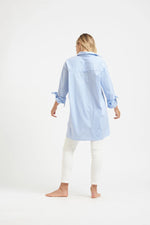 The Oversized Boyfriend Shirt | Blue Stripe