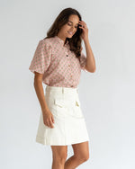 Lincoln Mini Skirt | White