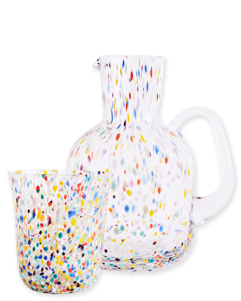 Party Speckle Carafe and Glass