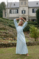 Lucinda Dress | Powder Stripe