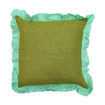 Block Frill filled cushion