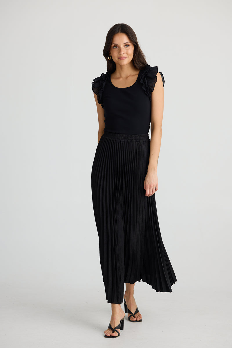 Alias Pleat skirt | Black