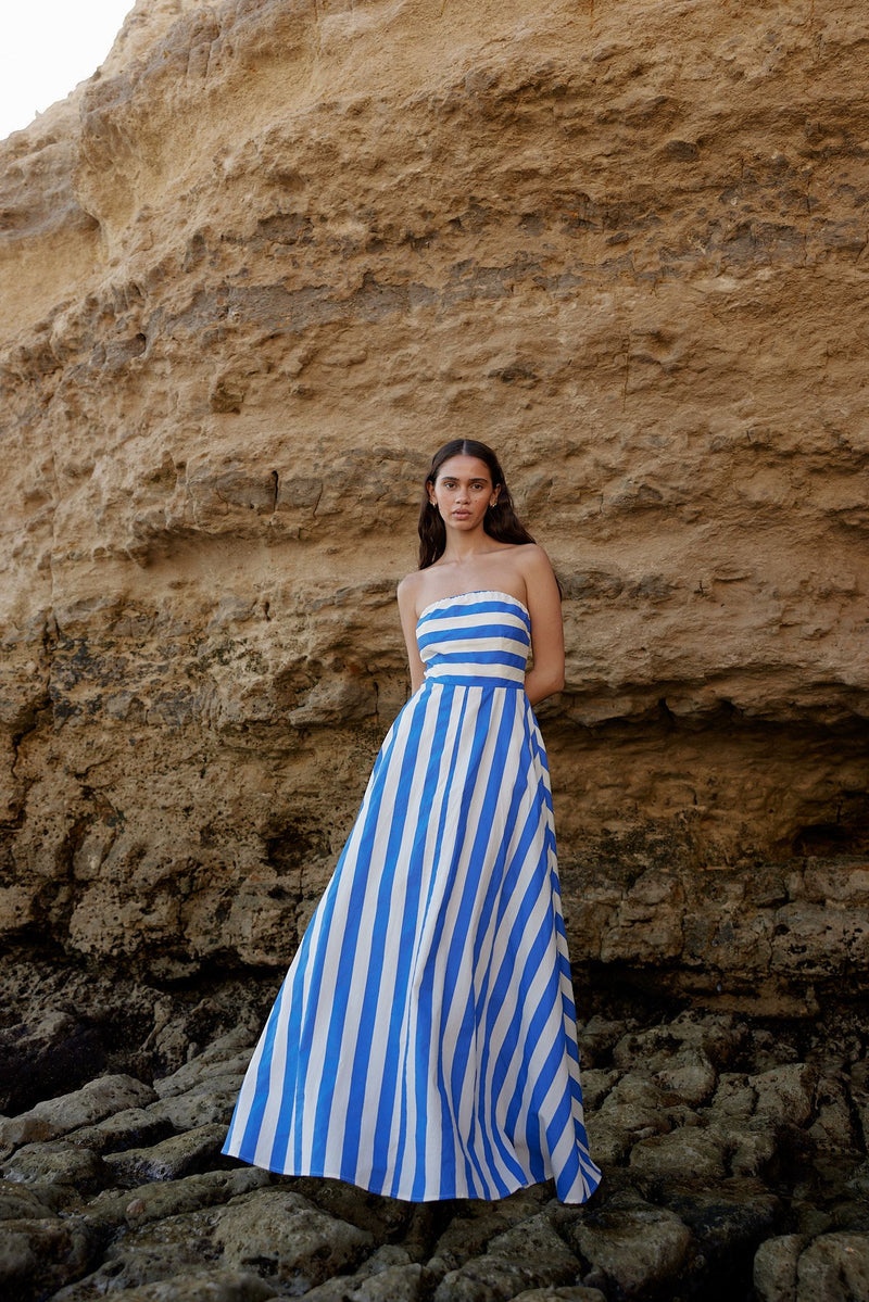 Hazel Dress Pacific Stripe