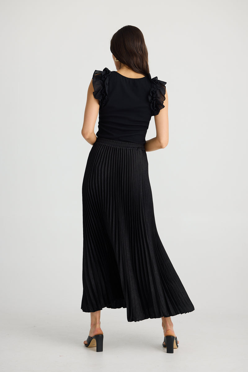 Alias Pleat skirt | Black