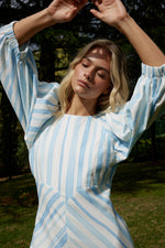 Lucinda Dress | Powder Stripe