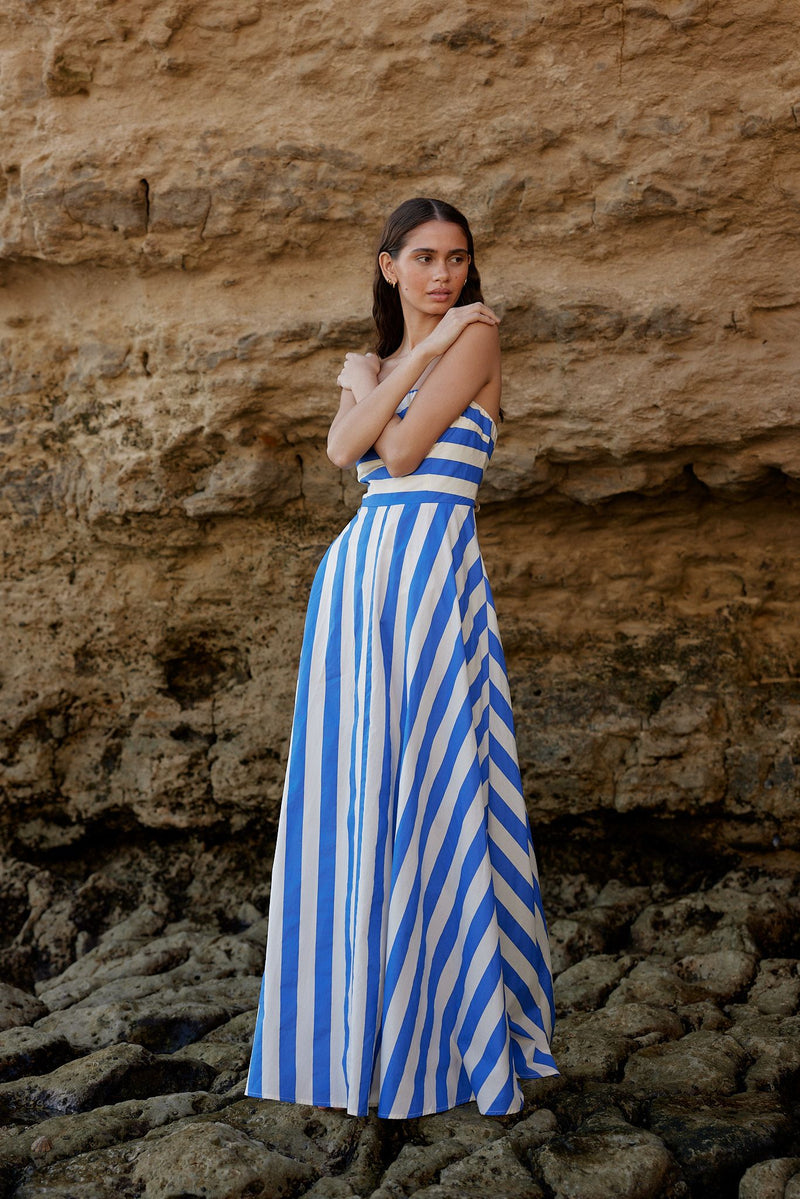 Hazel Dress Pacific Stripe