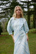 Lucinda Dress | Powder Stripe