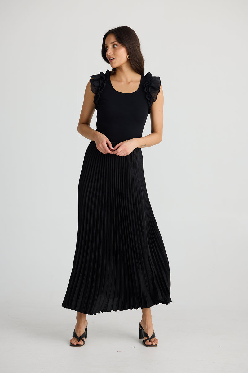 Alias Pleat skirt | Black