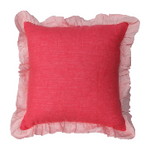 Block Frill filled cushion