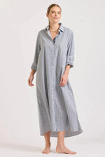 Pippa Shirt Dress | Navy Stripe L/XL