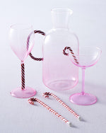 Candy Cane Coupe Glasses | 2P