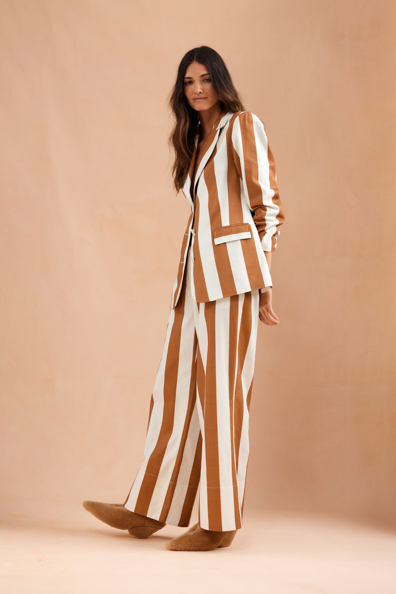 Dunkeld | Mocha Stripe