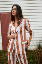 Dunkeld | Mocha Stripe