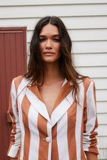 Dunkeld | Mocha Stripe