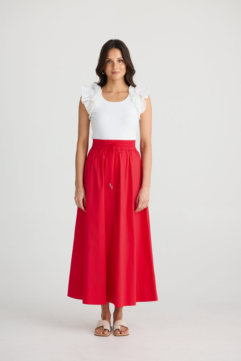 Eliza Skirt | Chilli Red