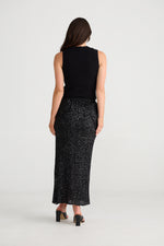 Dazzle Skirt | Black Sequin