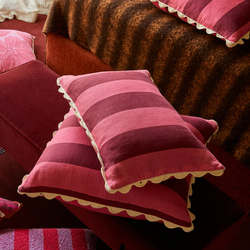 Big Stripe Cerise 60x40cm Cushion