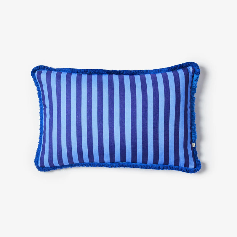 Thin Stripe Blue 60x40cm Cushion