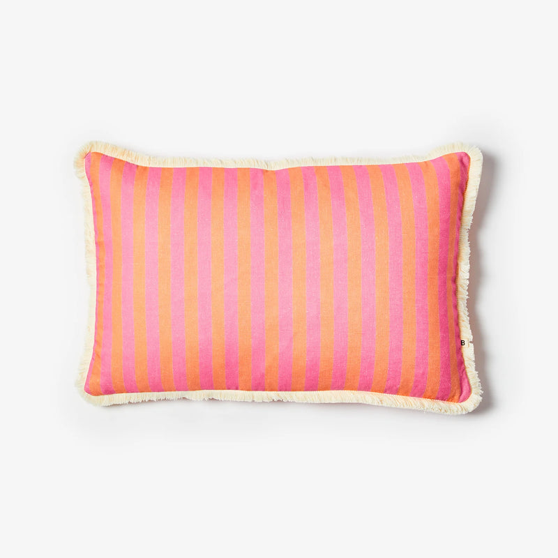 Thin Stripe Pink 60x40cm Cushion