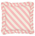 Peony Stripe ruffle Cushion