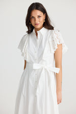 Marigold dress | White