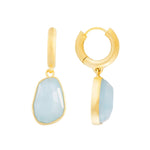 Aquamarine Hoops