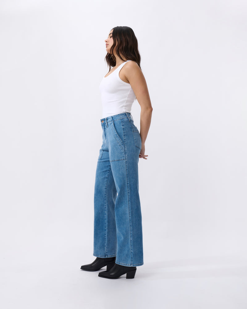 Celeste Pant - Long | 70s Blue