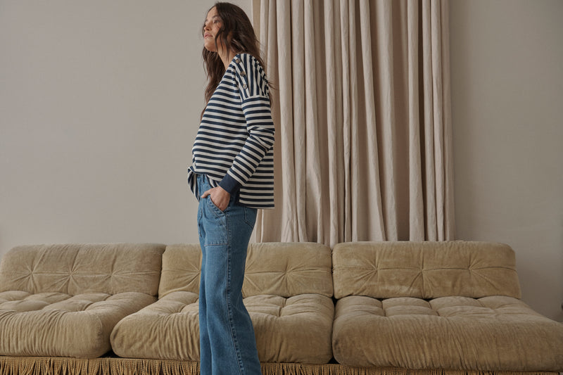 Celeste Pant - Long | 70s Blue