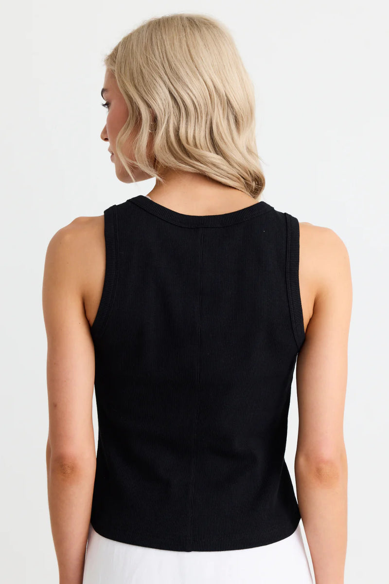 Rib Cutaway Tank | Black