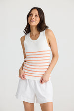 Amba Tank | White melon stripe