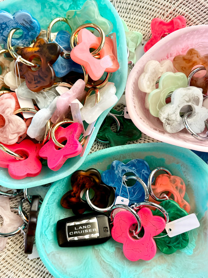 Floral Resin Keyring