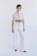 Marlene Pant White Linen