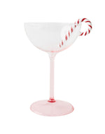 Candy Cane Coupe Glasses | 2P