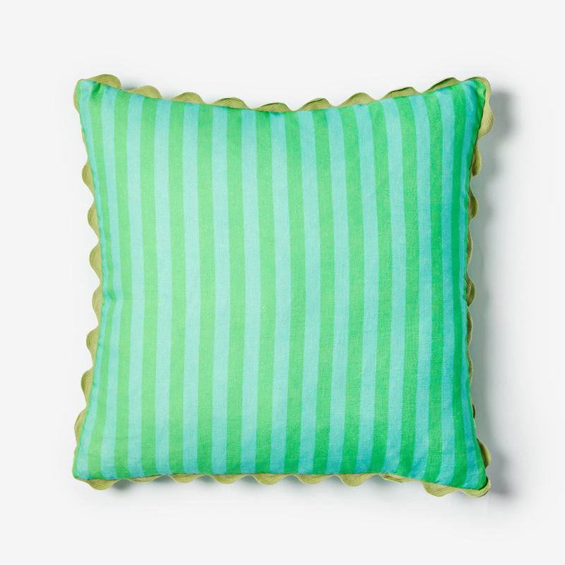 Thin Stripe Jade 60cm Cushion