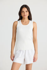 Amba Solid Tank | White