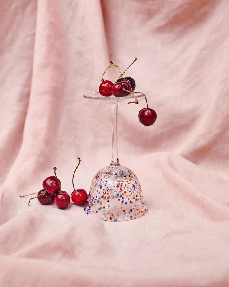 Party Speckle Coupe Glass | 2P Set