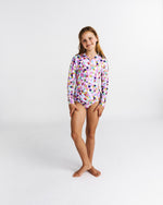 Confetti Pink Long Sleeve Bathers