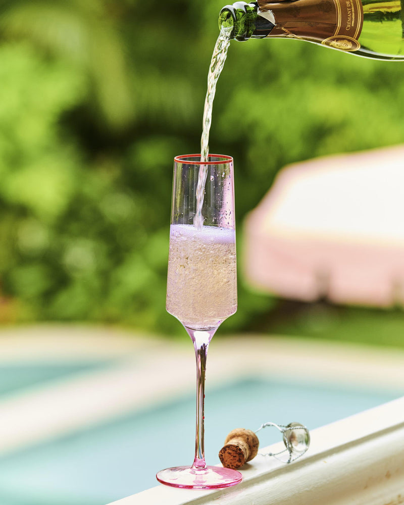 Lilac Champagne Glasses | 2P Set