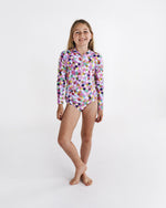 Confetti Pink Long Sleeve Bathers