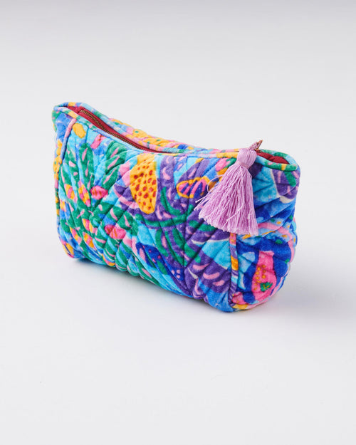 Ken Done Reef Garden Velvet Toiletry Bag