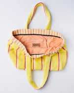 Pina Colada Stripe Terry Oversized Beach Bag One Size