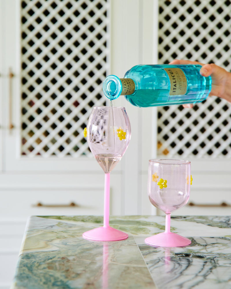 Flower Power Wine Glasses | Set of 2